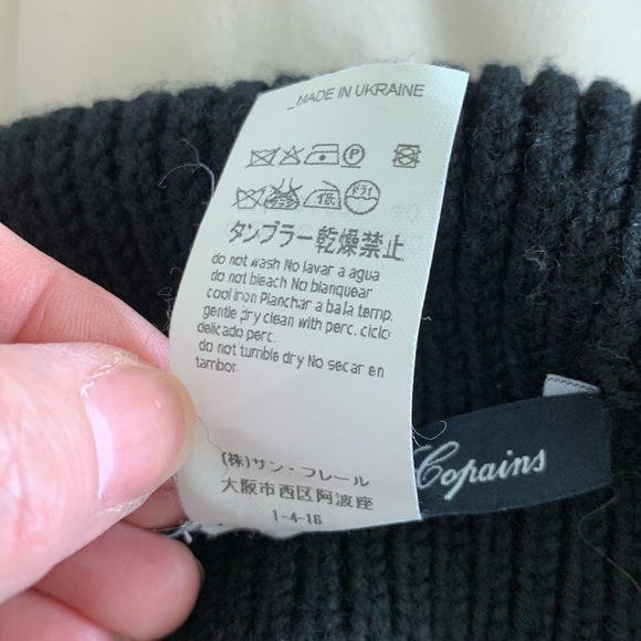 Les Copains black cropped sweater size medium - Picture 6 of 10